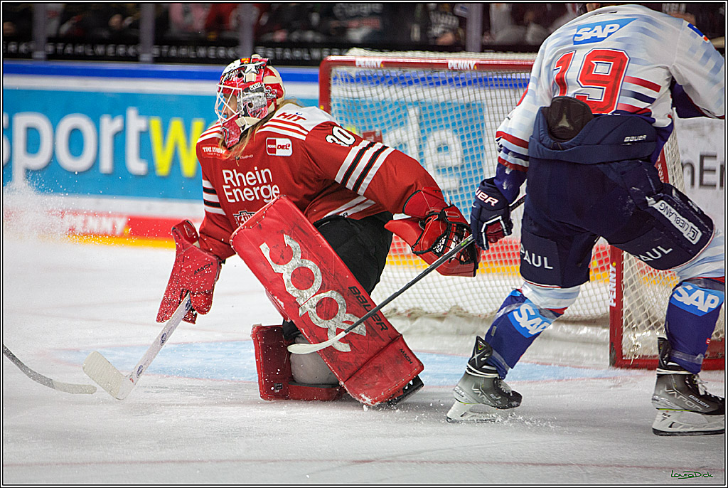 PENNY DEL; Koelner Haie-Adler Mannheim; Koeln, 21.03.2023